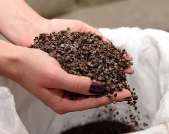 Organic Buckwheat Hulls 400g: Vegan Filling for Toys, Cushions (0.88lb)