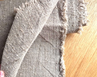 Rustic Raw Linen Burlap – 108cm Wide Heavyweight Technical Fabric