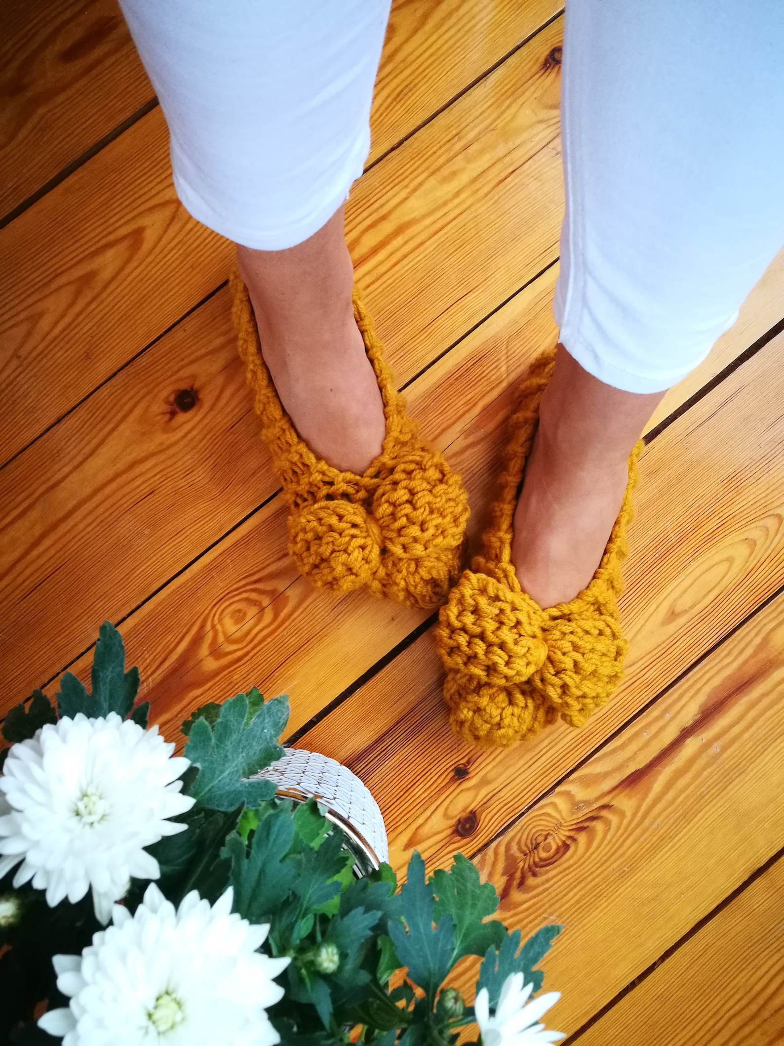 knitted women slippers guest slippers womens slippers extra chunky wool slippers ballet flats home shoes bow slippers christmas