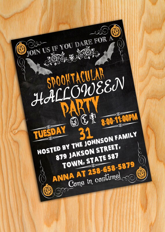 halloween invitations halloween party invitation halloween etsy halloween party invite