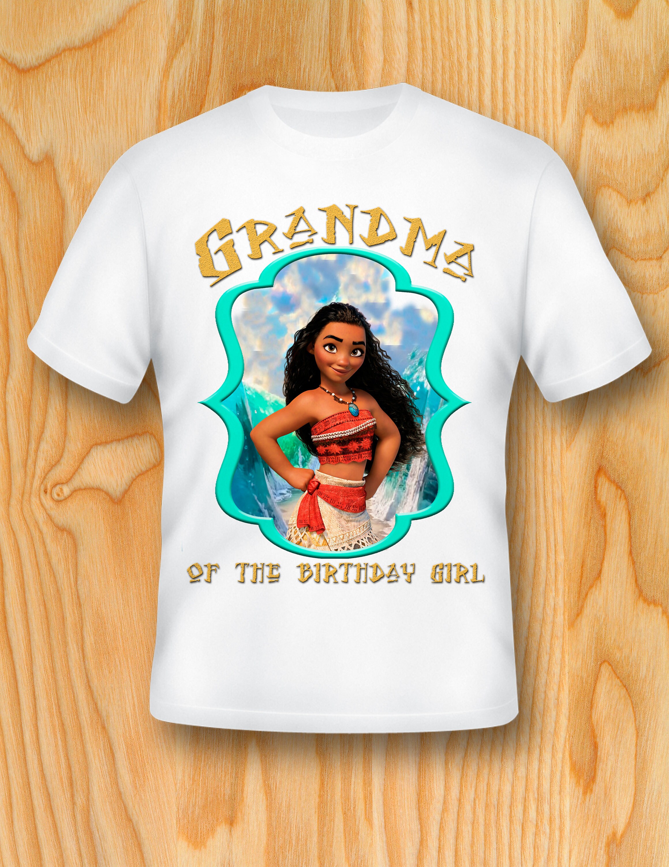 DIGITAL FILE Moana Grandma of the Birthday Girl Moana | Etsy