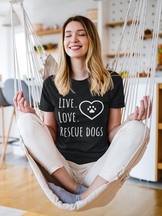 Live Love Rescue With A Paw Tshirt Dog Lovers Shirt Gift Live Love Rescue With A Paw Tshirt Dog Lovers Shirt Gift