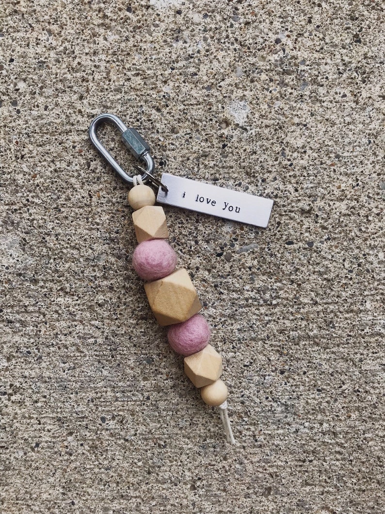 Personalized Rectangle Keytag // Handmade Keychain //Custom Metal Keychain // Personalized Gift image 4