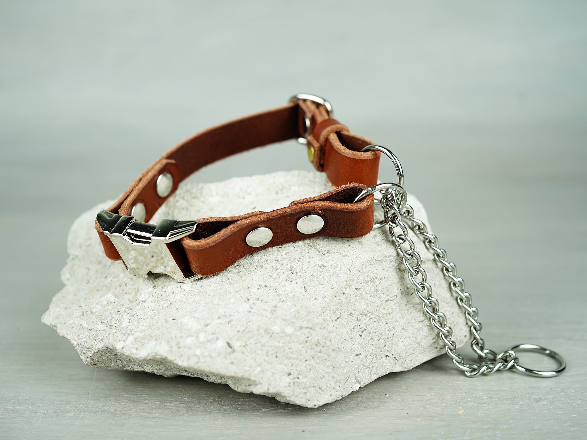 half choke dog collars with quick release