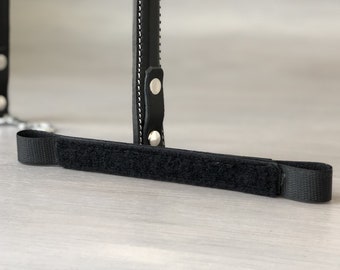 Detachable Bridge for Dog Handles, Optional Free ID Tag or Additional Hook and Loop Strap to Attach Patches