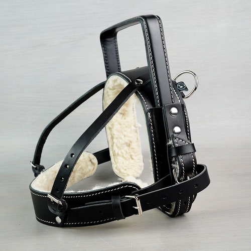 Leather Working Dog Harness With Adjustable Fixed Rigid Etsy