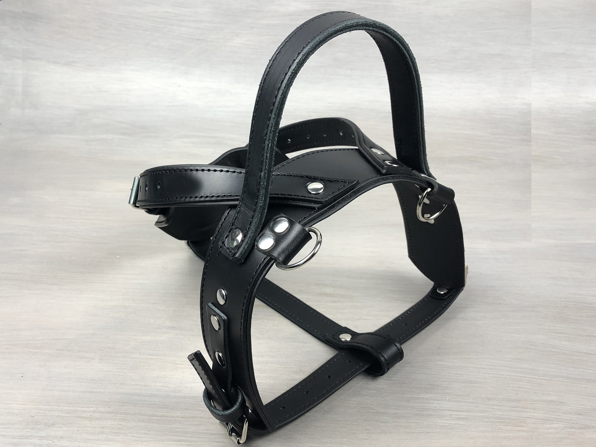 Leather Service Dog Y Front Harness Black Hardware Ideal for Etsy