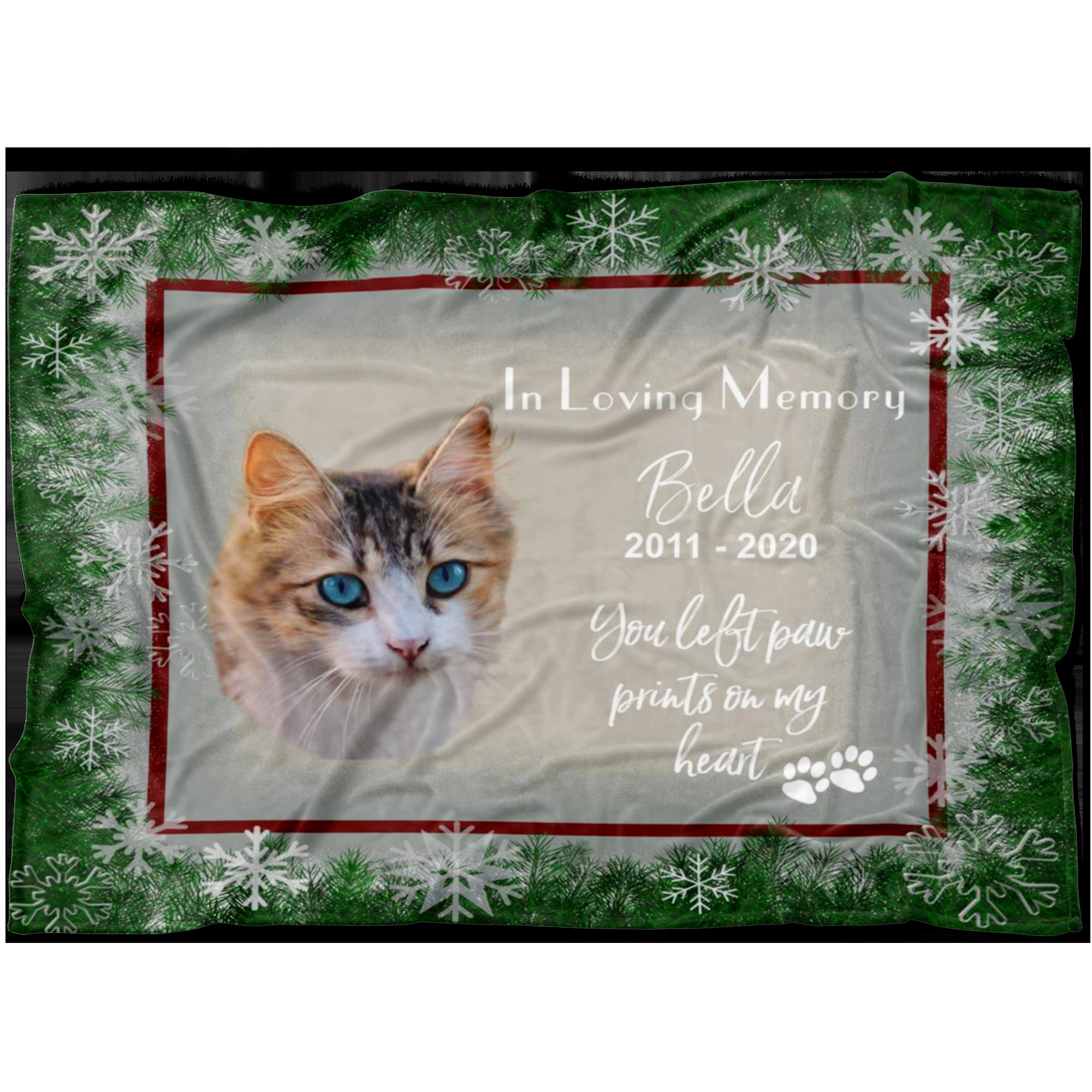 Personalized Cat Memorial Throw Blanket soft silky luxurious Etsy