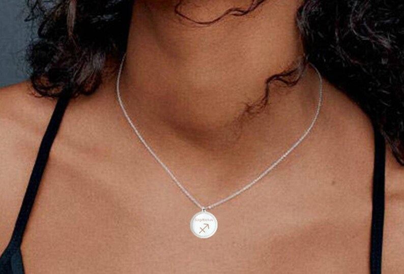 Sagittarius pendent necklace Zodiac Sagittarius necklace Sagittarius constellation necklace sterling silver dainty Sagittarius