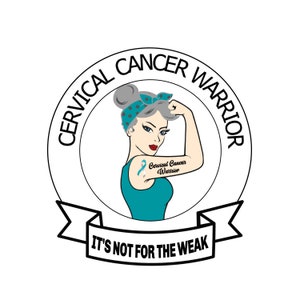 Guerreiro do câncer cervical, vários tons de pele PNG, arquivo de design SVG, download digital instantâneo para impressão Cricut, mês de conscientização sobre o câncer cervical