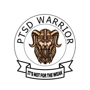 PTSD Warrior PNG, SVG-ontwerpbestand, Cricut afdrukbare Instant Digitale Download Psd Jpg, Posttraumatisch syndroom stoornis bewustzijn maand