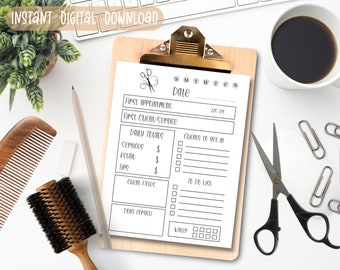 Salon Daily Task List Printable | for Busy Hair Stylists / Nail technicians