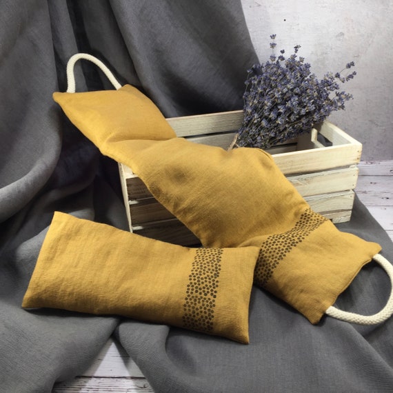 Aromatherapy Self Care Gift Yellow Microwave Heat Pad Set Etsy
