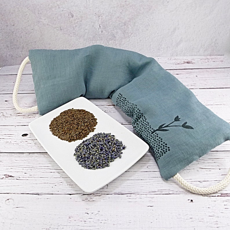 Linen Microwavable Neck Wrap Relaxation Neck Pillow Etsy
