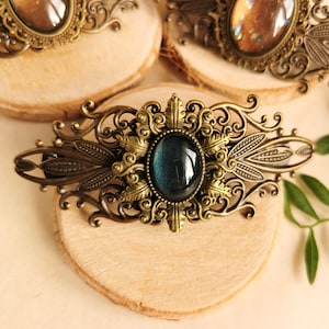 Haarspange bronze Jugendstil Haarschmuck und Haarclip als Cosplay Accessoire und Steampunk Geburtstagsgeschenk zdjęcie 4