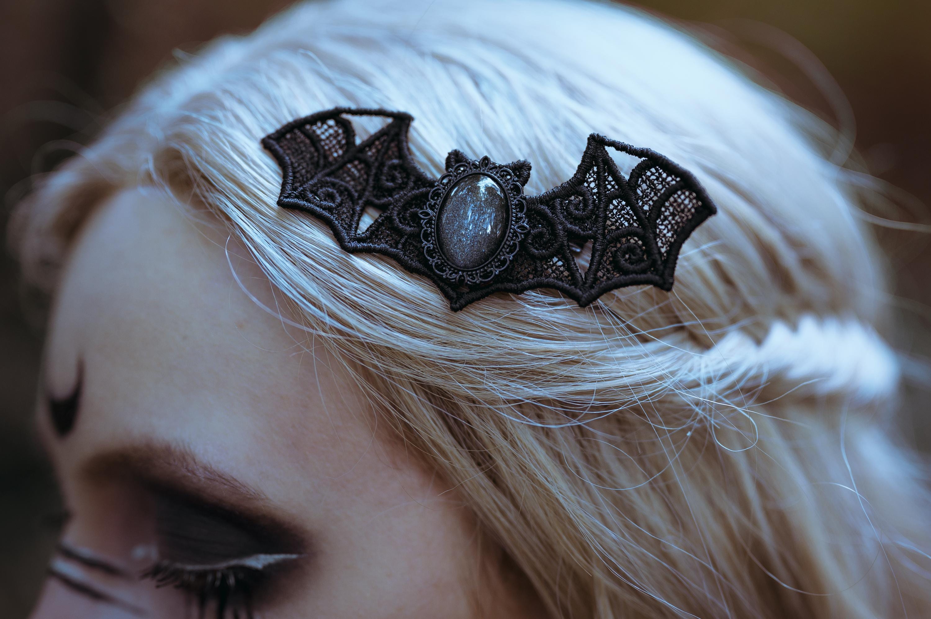 Mini-Messer Haarspangen Im Gothic-Style | 2 Stück, Metall, Für Halloween, Cosplay & Punk-Outfits