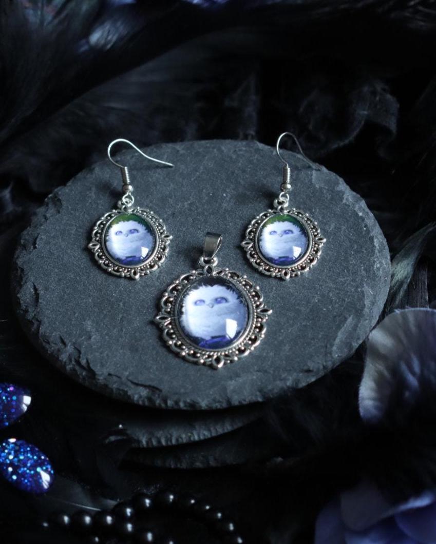 Set Orecchini Harry Potter Simboli - Donna - Colore Argento - Design Creativo Con Stemmi Di Hogwarts - 2