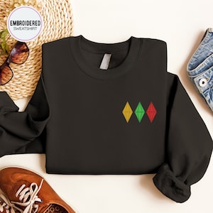 Sims Blobs Embroidered Sweatshirt, Embroidered Gamer Sweatshirt, Nerd Crewneck, Gaming Sims Pullover, Sims Jumper, Video Game Sweater, SUL