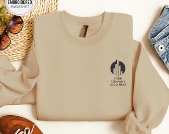Sudadera con logotipo bordado personalizado: Merchandising de la empresa
