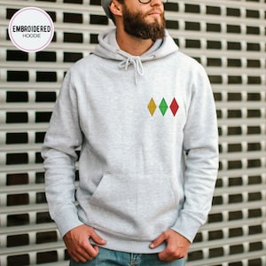 Sims Blobs Embroidered Hoodie - Gamer Sweatshirt