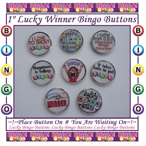 Bingo Buttons Lucky Number Bingo Buttons Lucky Bingo Winner Lucky Bingo Lady Takes Balls to Yell Bingo Bingo Card Bingo Game Bingo Balls #1