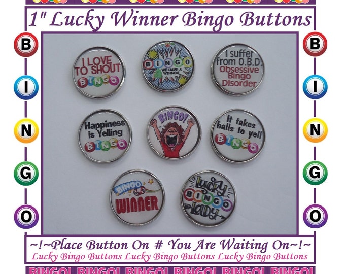 Lucky BINGO GOOD LUCK Charm Sweet Thoughts Gift, Mom, Friends, Grandma, Lucky Charm, Bingo Card