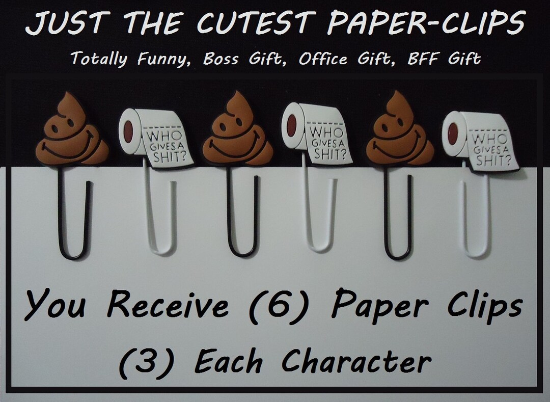 Emoji Paper Clips to Cute Emoji & Toilet Paper Paper Clips Just to
