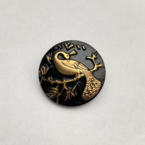 Shanked Button: Smooth Round Black - 23mm Shanked Button: Smooth Round Black - 23mm