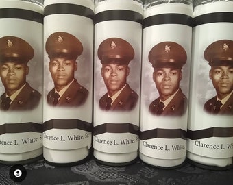 Custom Photo Memorial Candles