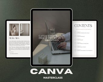 Canva Crash Course Masterclass: Free & Pro Account Essentials (Digital Download)