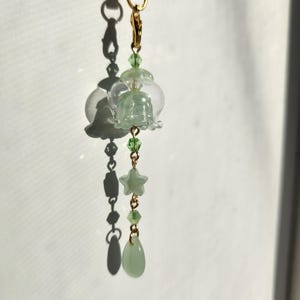Jade Jellyfish Phone Charm Ocean Phone Charms Kawaii Phone Charm Jellyfish Charms Green Jellyfish Phone Accessories Gift Idea Dust Plug