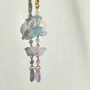 Sky Blue Jellyfish Phone Charm Ocean Phone Charms Kawaii Phone Charm Jellyfish Charms Blue Jellyfish Phone Accessories Gift Idea Dust Plug