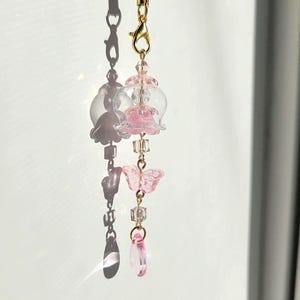 Pink Jellyfish Phone Charm Handmade Phone Charms Kawaii Phone Charm Jellyfish Charms Cute Jellyfish Phone Accessories Gift Idea Dust Plug