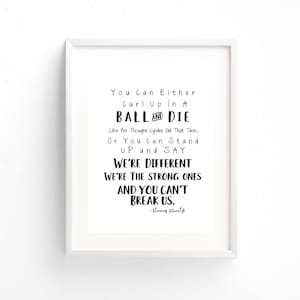 Unbreakable KIMMY SCHMIDT Quote Printable You Can&#39;t Break Us!