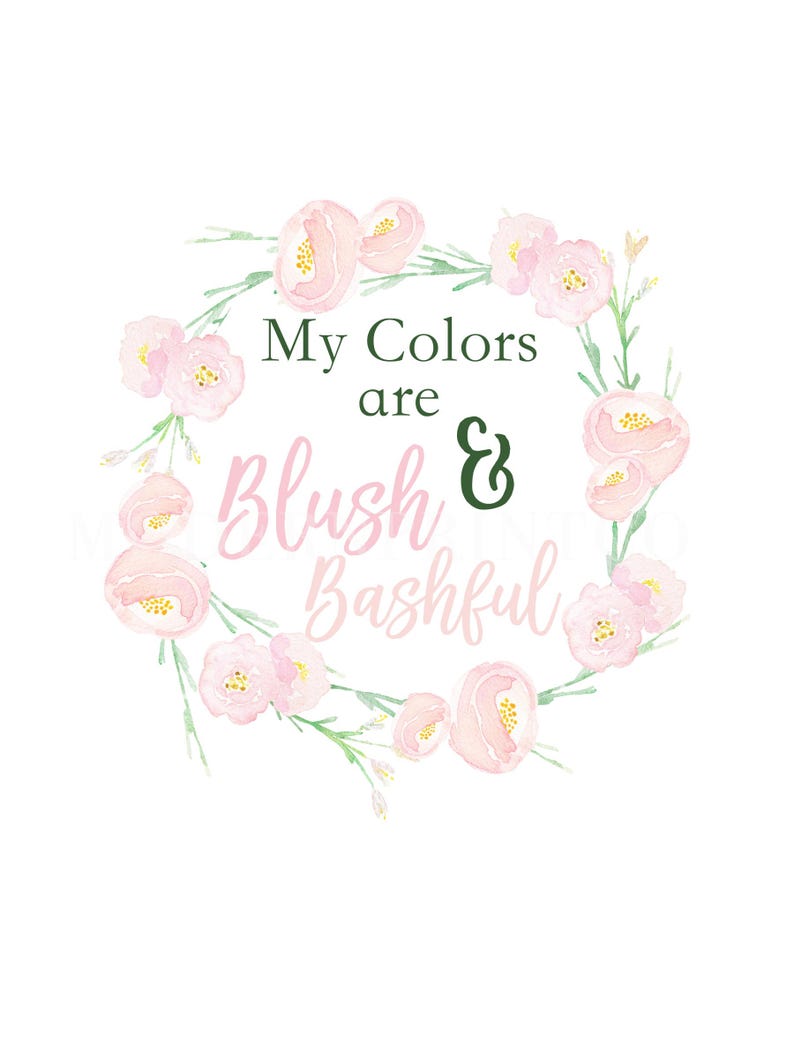 Steel Magnolias Movie quote my Colors are Blush and Bashful | Etsy