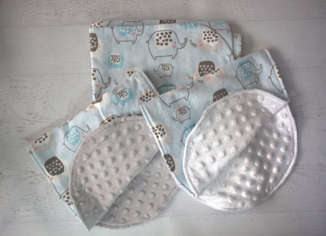 Receiving Blanket/swaddling Blanket/burp Clothcotton Flannel pale Blue