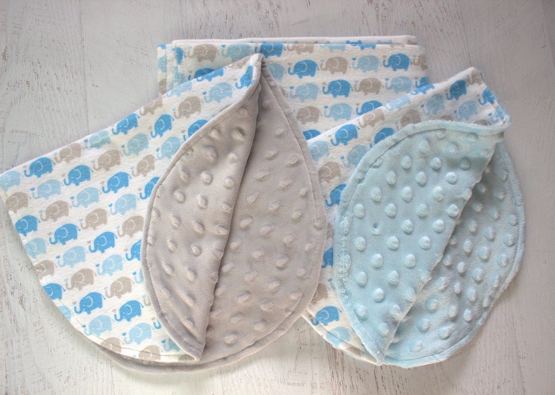 Receiving Blanket/swaddling Blanket/burp Cloth Setcotton Flannelwhite