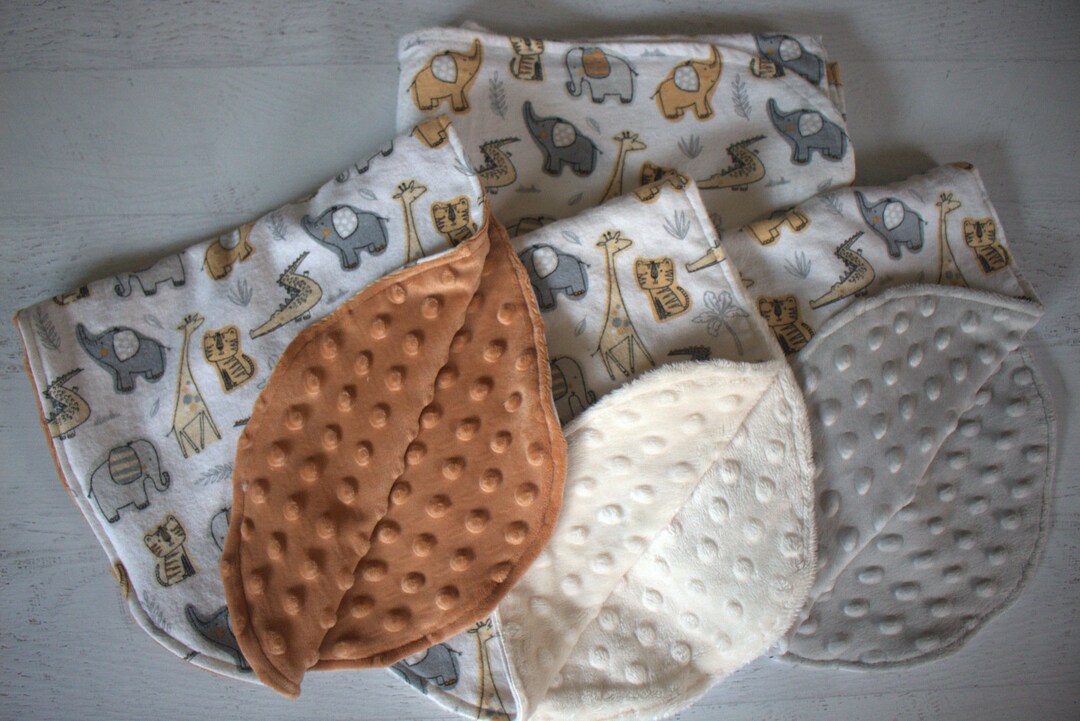 Receiving Blanket/swaddling Blanket/burp Clothcotton Flannel gray and