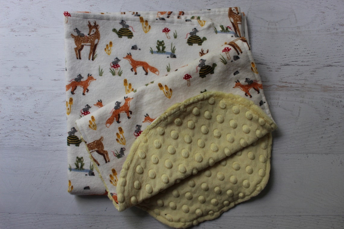 Burp Cloth/flannel Blanket/swaddling/stroller Blanket/receivingcotton Flannel, Ivory With