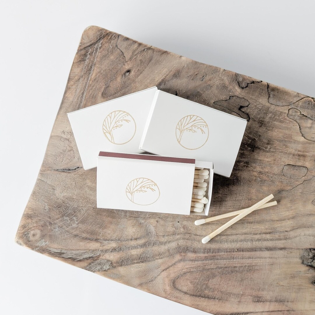 Minimalist Matches - Candle Matches - Set of 3 - White Tip Matches ...