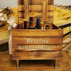 Schnapskiste personalisiert mit Namen Minibar Hausbar Geschenk Vatertag Ostern Frauen Geburtstag für Männer,Männergeschenk