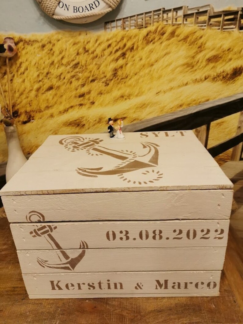 Hochzeitskiste mit Etsy.de
