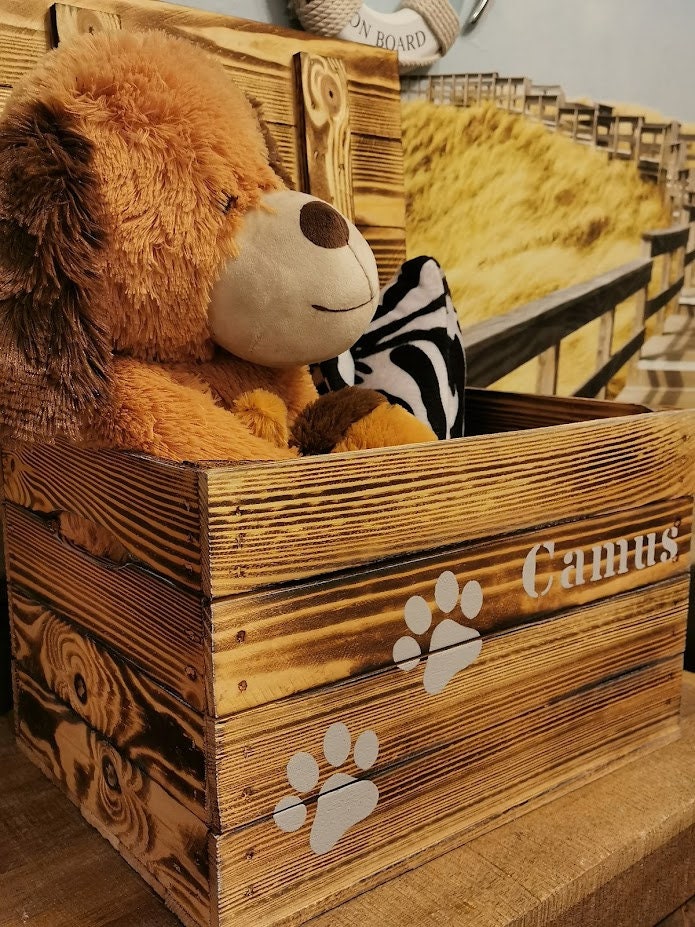 Toy Box for Dogs Personalized With Namesstorage Dog Toys Etsy UK
