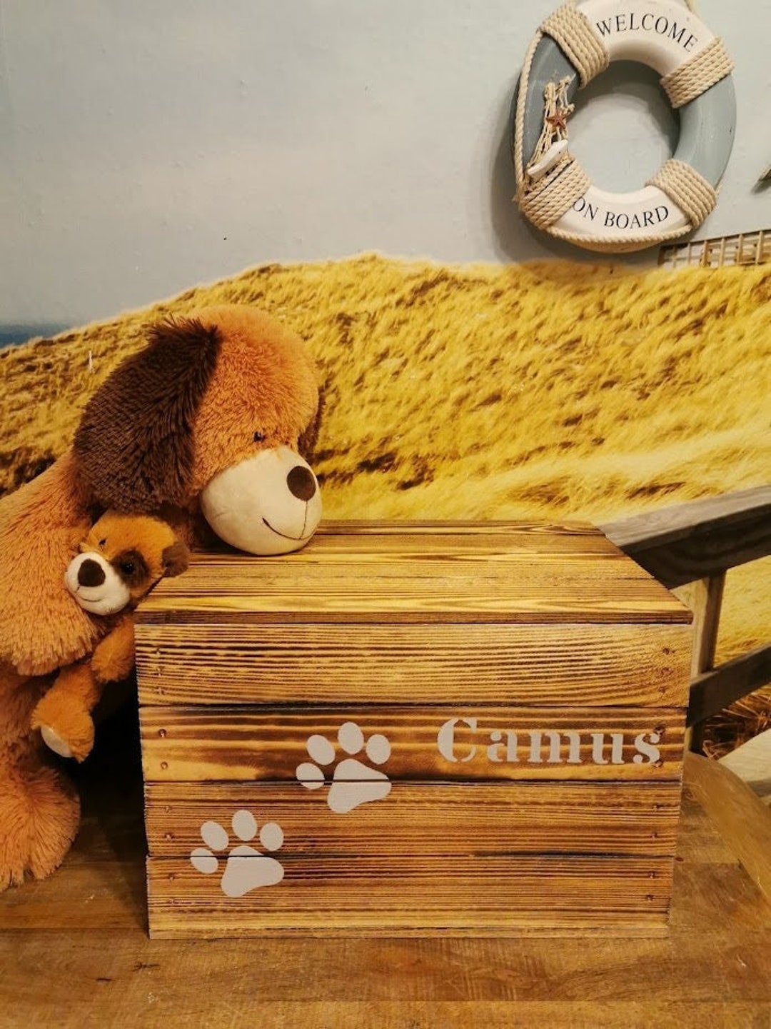 Toy Box for Dogs Personalized With Namesstorage Dog Toys Etsy UK