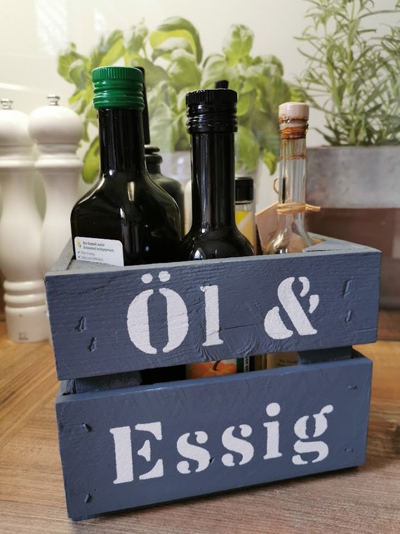 Vinegar Oil Storage, Wooden Box Kitchen Gift, Maritime Wooden Box, Gift Box  Cook Mom Dad, Birthday, Bottle Box, Mother's Day 