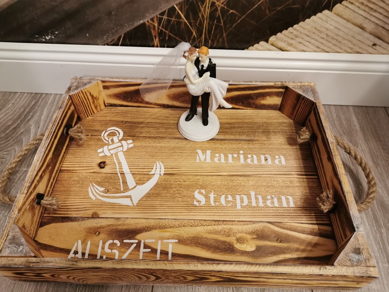 Holzschild Für Hochzeitsempfang – The Drinks Are On Us, Als Tisch- Oder Wanddekoration, 12,7 X 12,7 Cm