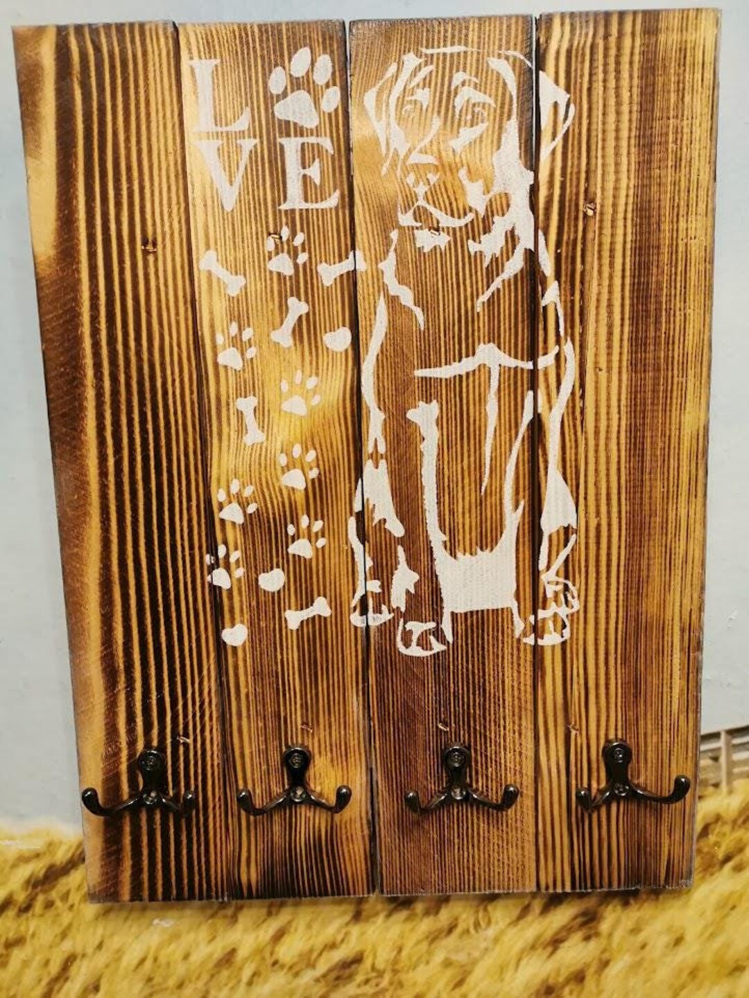 Key Rack Labrador Leash Parking Space,coat Rack Dogs Dog Coat Rack,hook ...