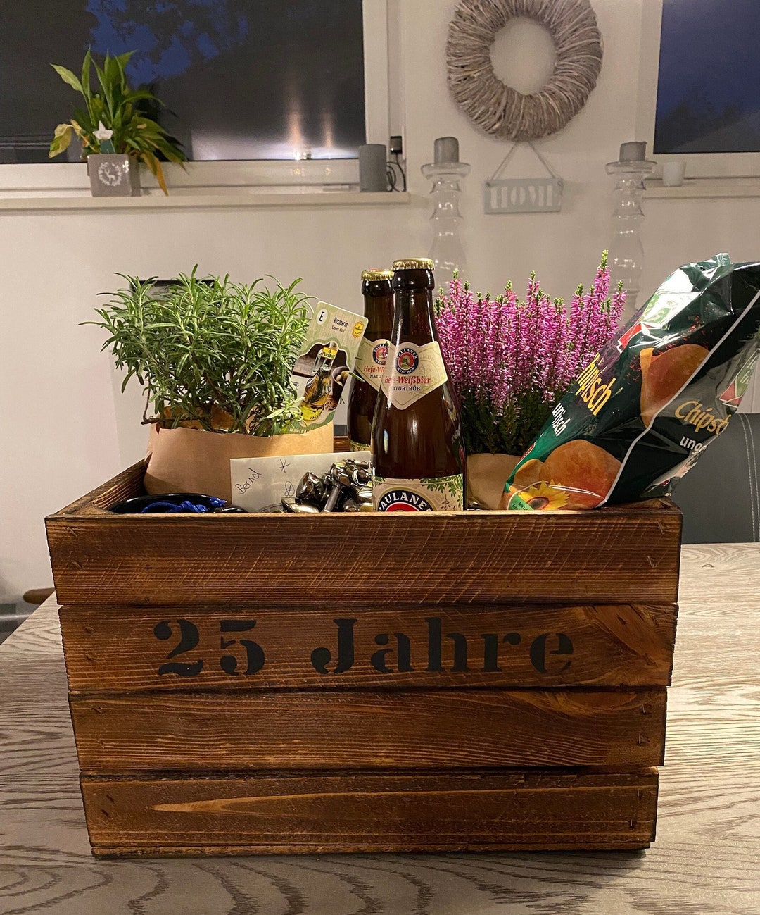 Geschenkekiste Mitarbeiter Kollegen Betriebsjubiläum,Firmenjubiläum