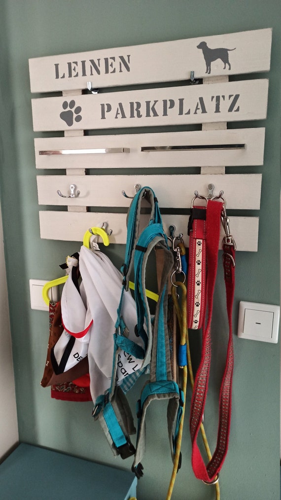 Garderobe Hunde Leinenparkplatz,Hundegarderobe,Hakenleiste Hundeleine,Leinenhalter,Wandgarderobe,Wandhaken  Hundehalsband,Wandeko Hunde - Etsy.de