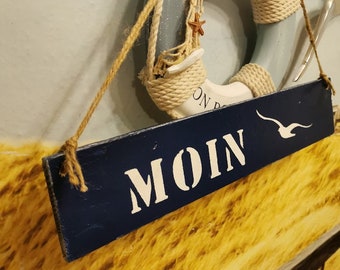 Wetterfeste Schiefertafel „Bitte KEINE MÖWEN FÜTTERN“ – Mit Möwen-Motiv, Ca. 22 X 16 Cm, Lasergraviert
